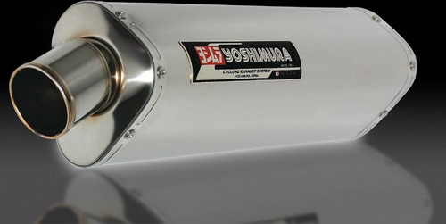 YOSHIMURA / ヨシムラ EEC approved スリップオン Tri-Oval GSX1400 05-07 (SS) - ステンレス カバー | 1A0-115-54