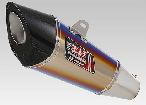 YOSHIMURA / ヨシムラ EEC approved スリップオン R-11 Single Exit GSX-S1000/F 17- (STB) - チタン ブルー カバ?