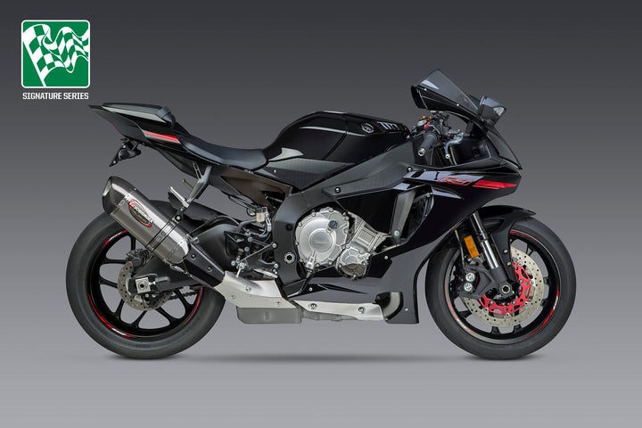 Yoshimura / ヨシムラ USA YZF-R1/M/S 15-19 Alpha Stainless Slip-On Exhaust- W/ Stainless Muffler | 13141EM520｜ワンダーテック 74,030円