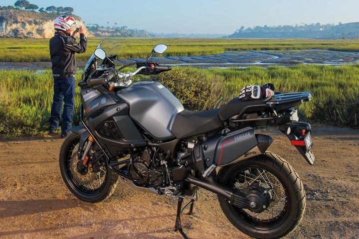Yoshimura / ヨシムラ USA Super Tenere 12-22 RS-4T Stainless Slip-On Exhaust- W/ Stainless Muffler | 13120HD520