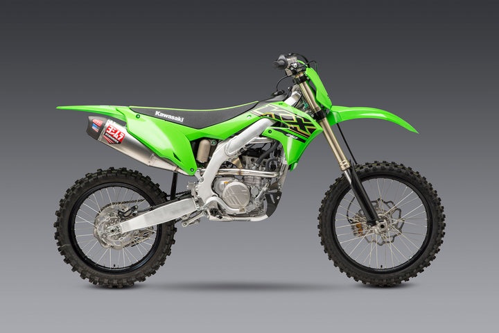 Yoshimura / ヨシムラ USA KX250/X 21-23 RS-12 Stainless Full Exhaust- W/ Aluminum Muffler | 242940S320|ワンダーテック