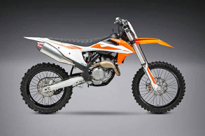 Yoshimura / ヨシムラ USA KTM/Husq 250/350 19-22 RS-4 Stainless Slip-On Exhaust- W/ Aluminum Muffler | 262532D320
