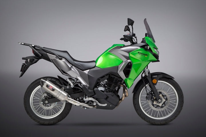 Yoshimura / ヨシムラ USA Versys-X 300 17-22 R-77 Stainless Slip-On Exhaust- W/ Stainless Muffler | 14360BJ520