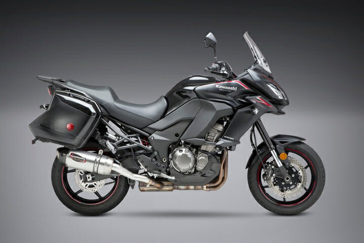 Yoshimura / ヨシムラ USA Versys 1000 15-18 Alpha Stainless Slip-On Exhaust- W/ Stainless Muffler | 14660BM520