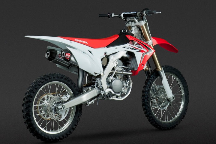 Yoshimura / ヨシムラ USA CRF250R 14-17 RS-9 Stainless Full Exhaust- W/ Aluminum Mufflers | 228420H320