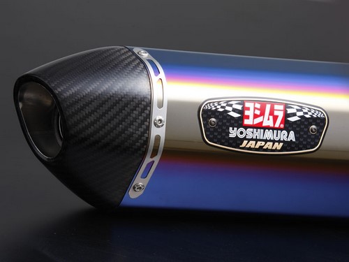 YOSHIMURA / ヨシムラ JMCA スリップオン R-77S GSX250R (STBC) - チタン ブルー カバー カーボン エンド