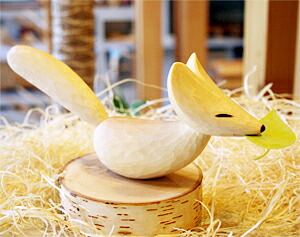 楽天市場】木彫り ふくろう ゆらりんこ ふくろう 小 うぃるびぃ工房