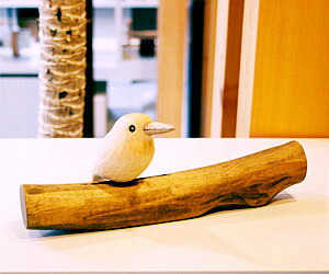 楽天市場】木彫り ふくろう ゆらりんこ ふくろう 小 うぃるびぃ工房