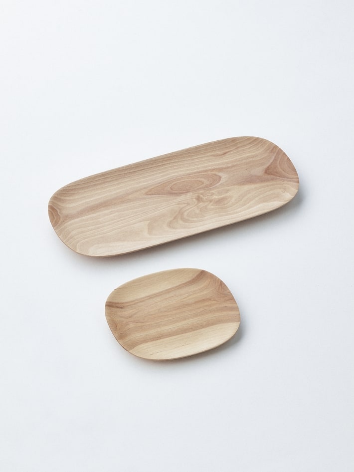 皿 食器 木製 名入れ Plain plate プレーン プレート SASAKI 旭川クラフト
