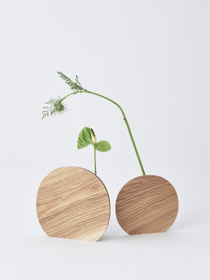 花器 一輪挿し 木製 Palette vase パレット ベース SASAKI 旭川クラフト