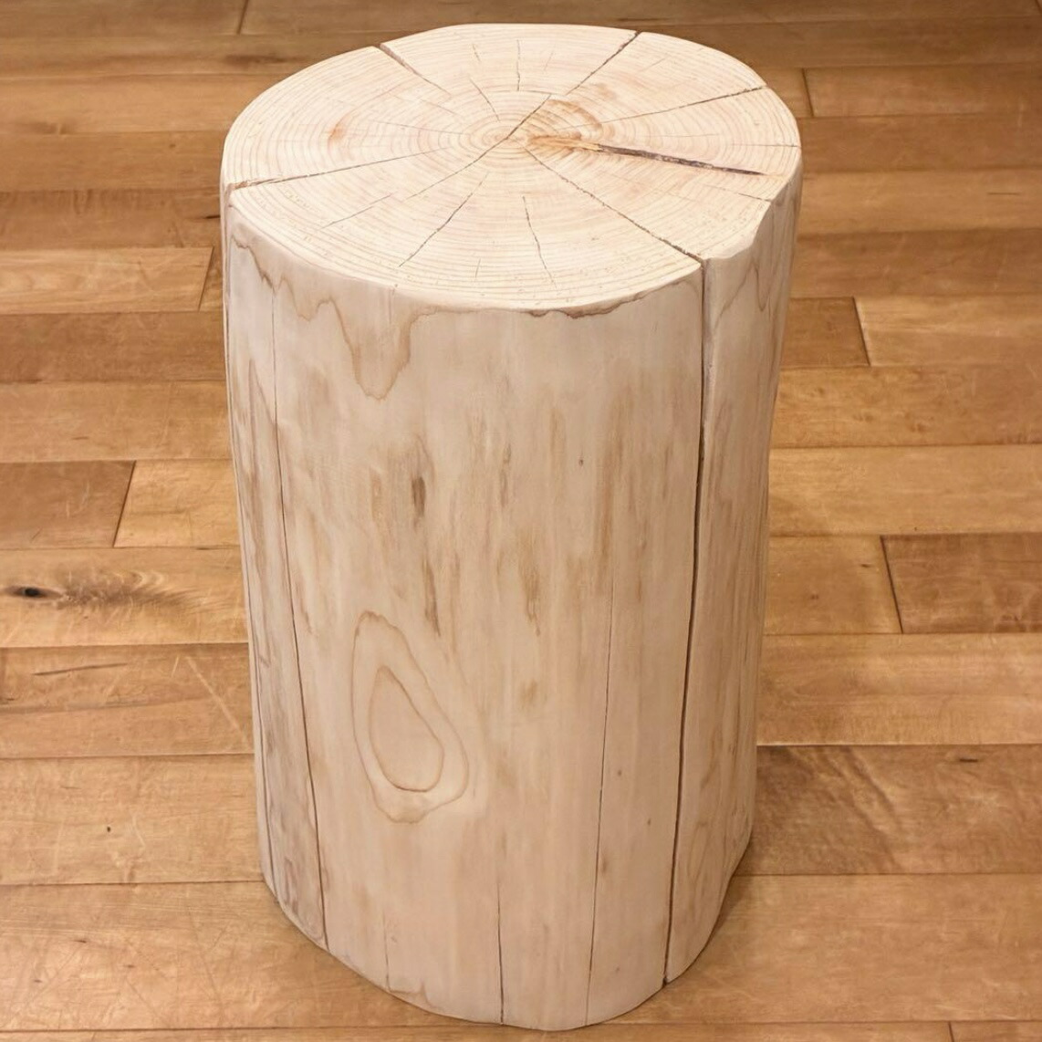 楽天市場】【Hinoki Wood Stool】 Mサイズ 檜 ひのき 丸太 椅子