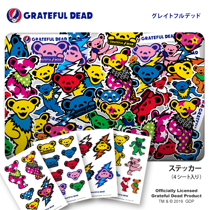 楽天市場 ステッカー Grateful Dead グレイトフル デッド キャラクター グッズ シール 正規品 ロックバンド グレイトフルデッド デッドベアー ロゴ 送料無料 おしゃれ 可愛い 人気 Woodgreen スマホケースの町