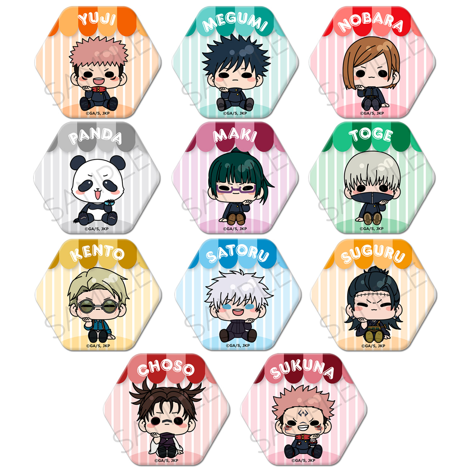 楽天市場】呪術廻戦 トレーディング 缶バッジ 13個セット DIY