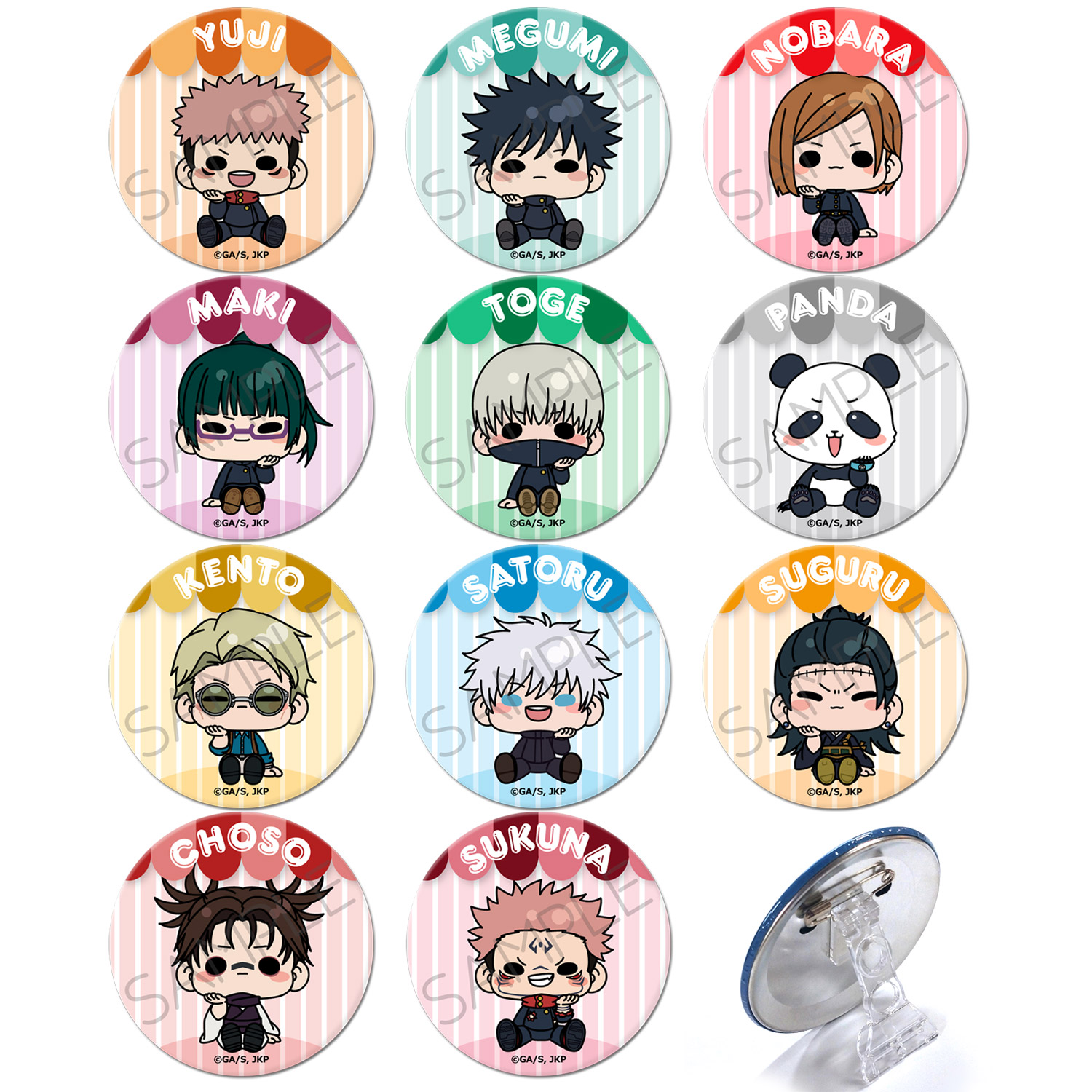 楽天市場】呪術廻戦 トレーディング 缶バッジ 9個 セット グッズ DIY