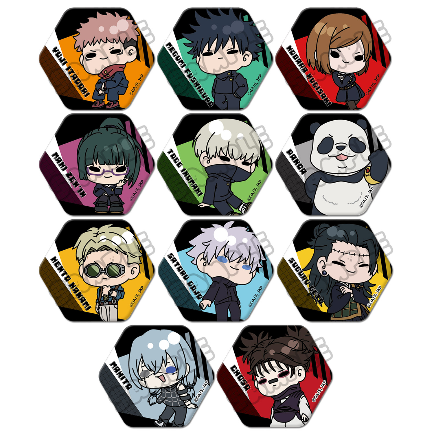 楽天市場】呪術廻戦 トレーディング 缶バッジ 13個セット DIY