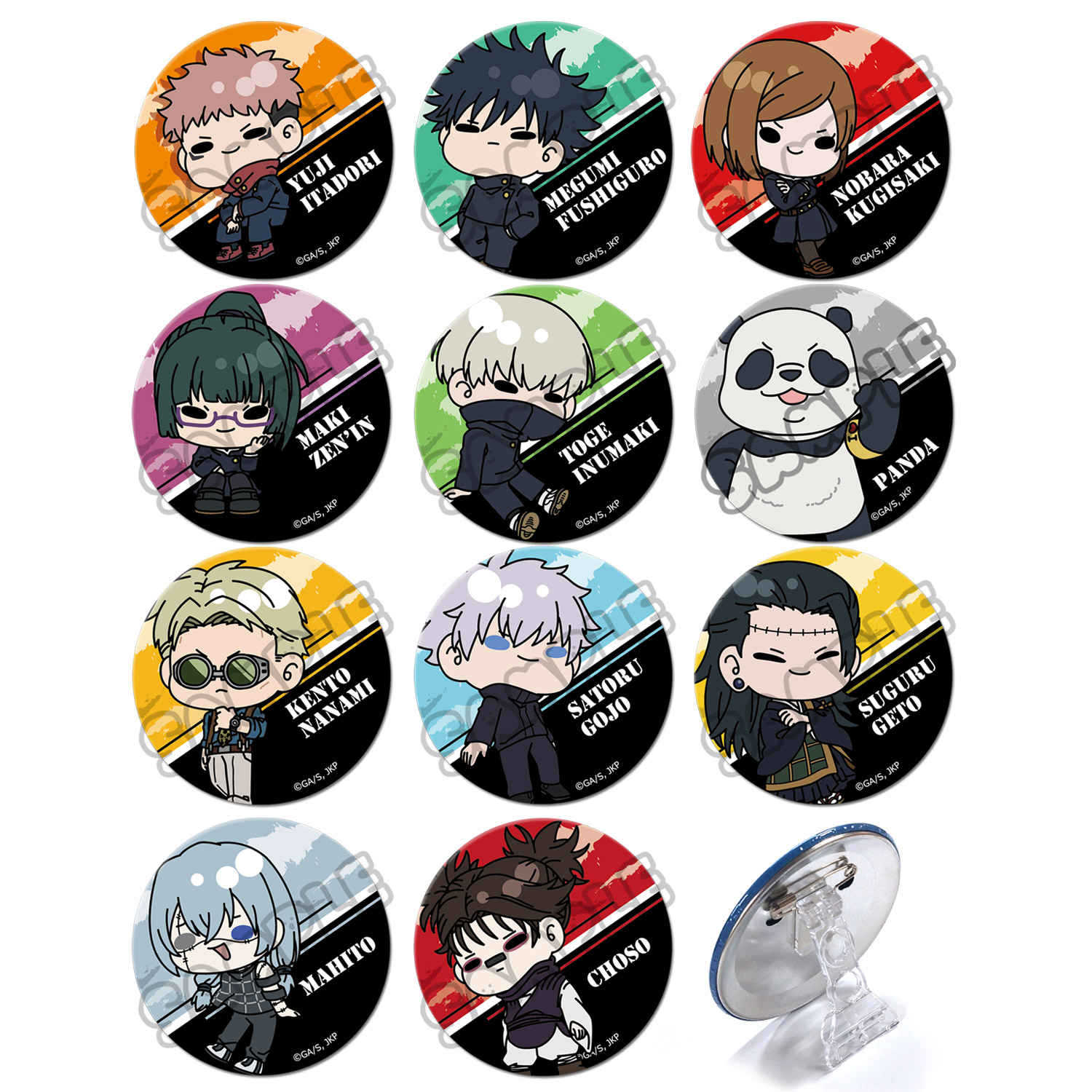 楽天市場】呪術廻戦 トレーディング 缶バッジ 9個 セット グッズ DIY