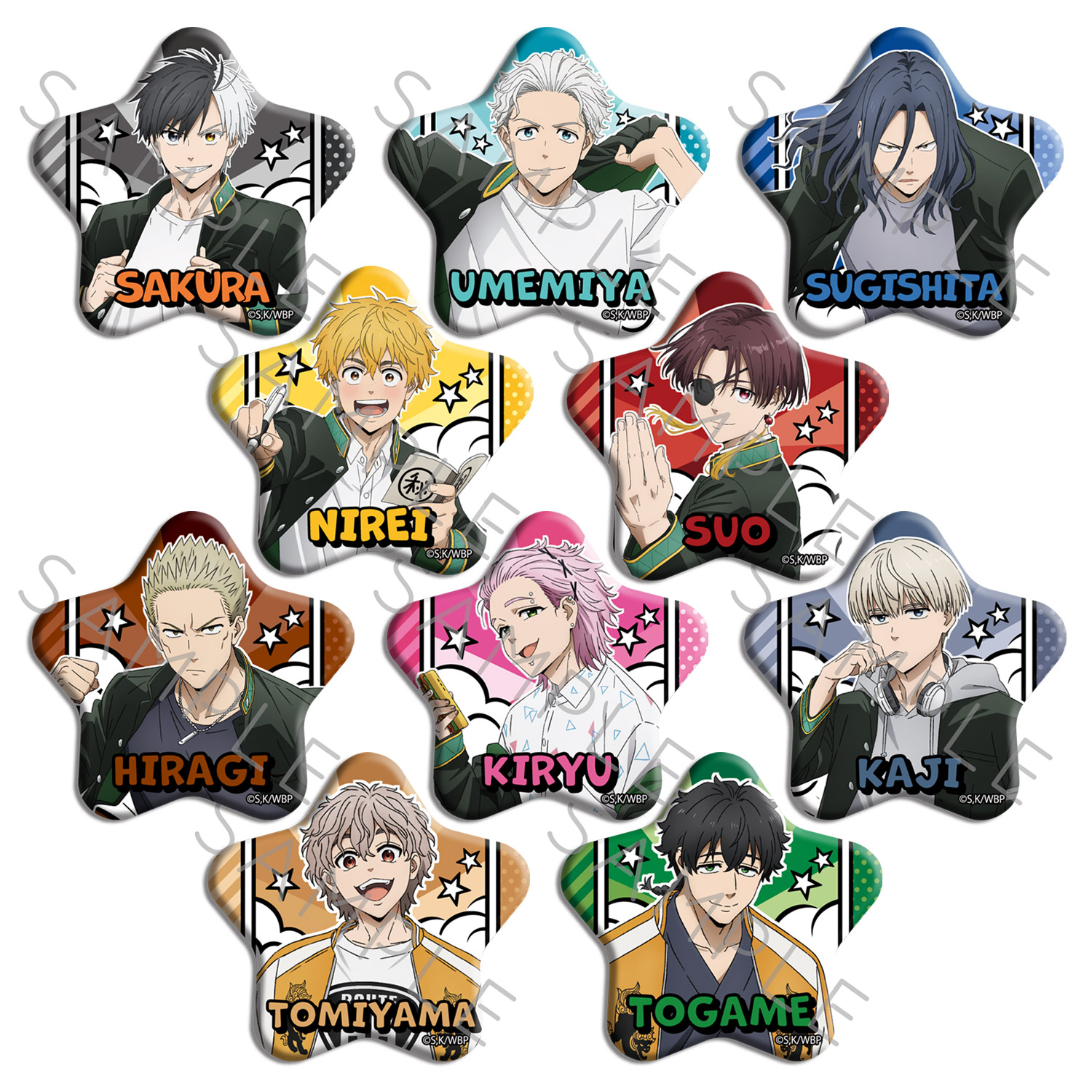 楽天市場】WIND BREAKER 原画缶バッジコレクションVol.2 ウィンド