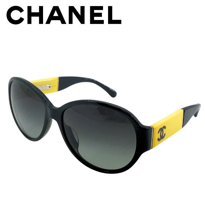 【中古】CHANEL シャネル サングラス【非常に良い】5229QA ココマーク グラデーションブラック&times;イエロー UVカット 紫外線カット メンズ レディース ブランド r-ch-s-p250622-02｜WOODNET　店
