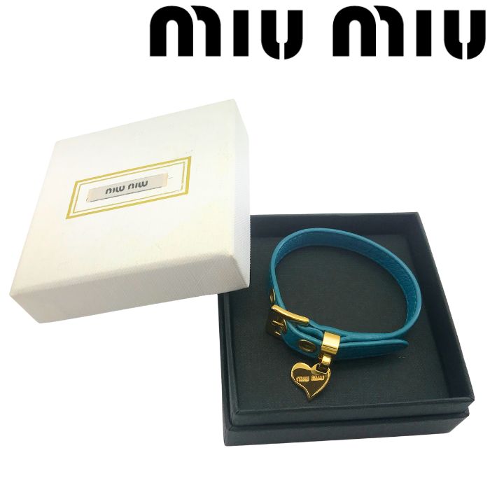 【新品未使用】miumiu(ミュウミュウ)エナメルバングル/ブレスレットミウミウ miu MIUMIU ミュウミュウ バングル 5JB409 2F6T レディース