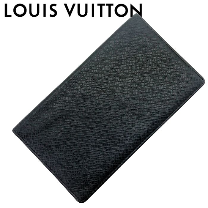 【中古】LOUIS VUITTON ルイヴィトン メンズ長財布【非常に良い】M30412 タイガ ポルトシェキエ カルトクレディ 二つ折り ブラック ブランド r-lv-w-p250907-04｜WOODNET　店