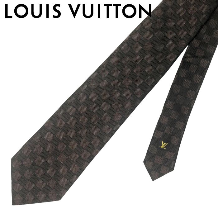 新品未使用✨ルイヴィトン ネクタイ ダミエ ダミエ柄 ロゴ シルク ブラック 黒 楽天市場】LOUIS VUITTON M74721ルイヴィトン クラヴァット
