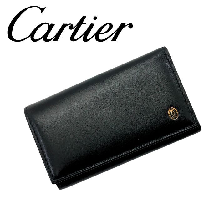 正規品 カルティエ Cartier キーケース 6連 黒 レザー C2金具 美品 楽天市場】Cartier KEY CASEカルティエ 6連キーケース型押しカーフ