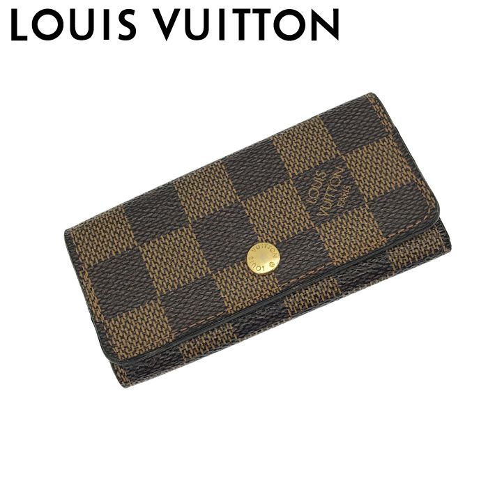 【中古】LOUIS VUITTON ルイヴィトン キーケース 4連【非常に良い】N62631 ダミエ ブラウン ミュルティクレ4 鍵入れ レディース メンズ ブランド r-lv-k-p251022-02 キーケース-財布・ケース