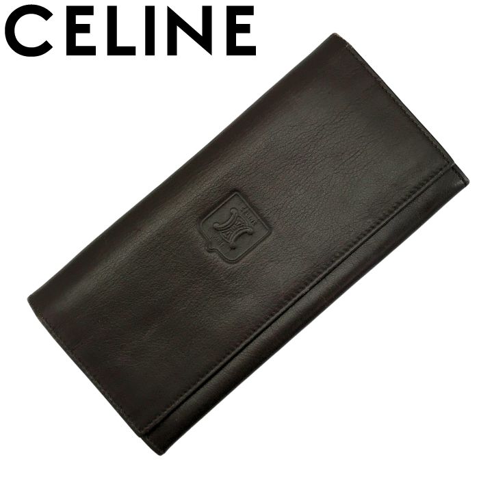 楽天市場】【中古】CELINE セリーヌ 二つ折り 長財布【非常に良い