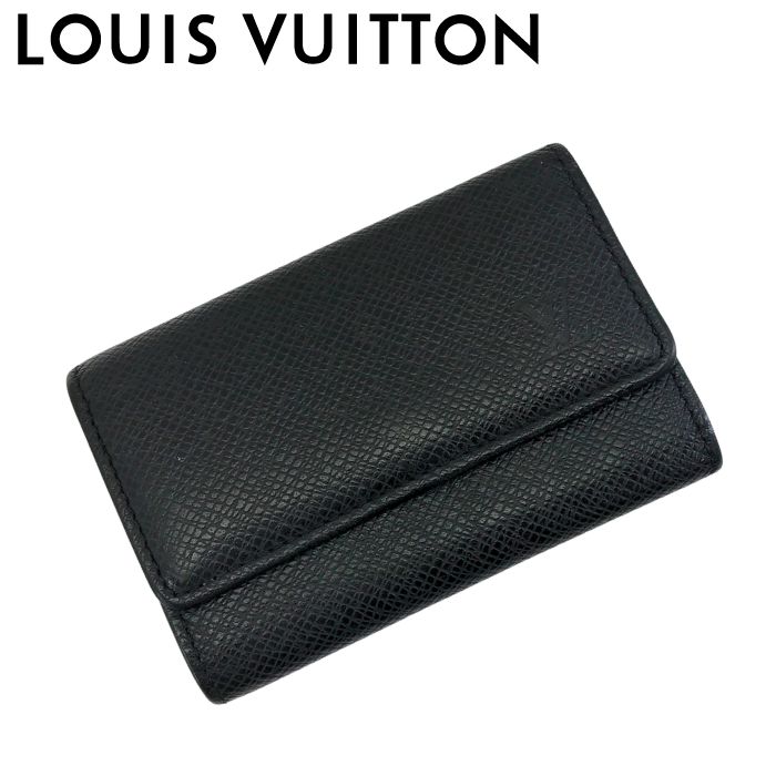 【中古】LOUIS VUITTON ルイヴィトン キーケース 6連 【ほぼ新品】M30500 タイガ ブラック ミュルティクレ 6 鍵入れ キーホルダー キーリング メンズ レディース ブランド r-lv-k-p251116-14