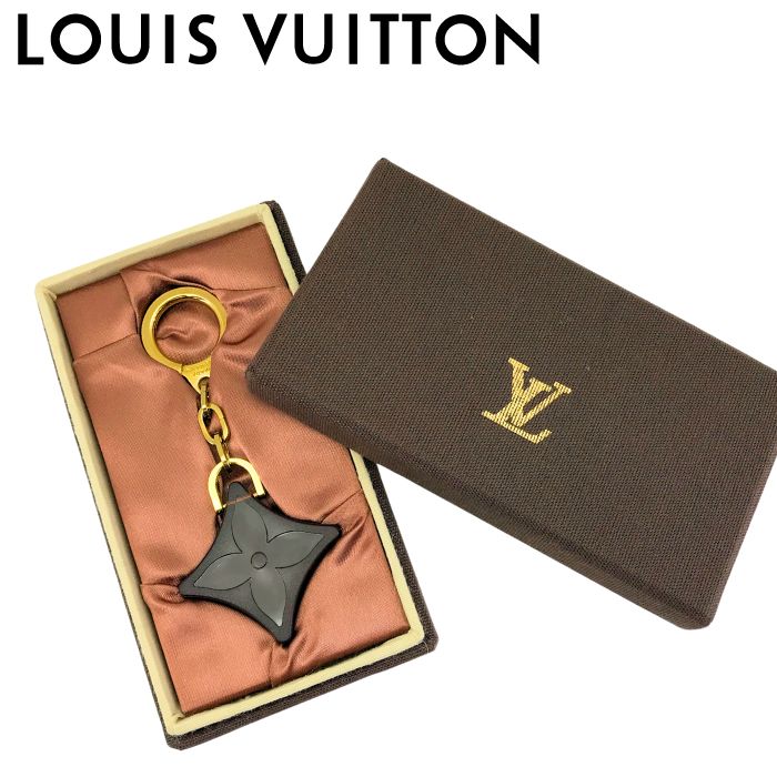 【中古】LOUIS VUITTON ルイヴィトン キーホルダー【ほぼ新品】キーリング キーケース ブラウン×ゴールド 箱付き メンズ レディース ブランド r-lv-kh-0863-02