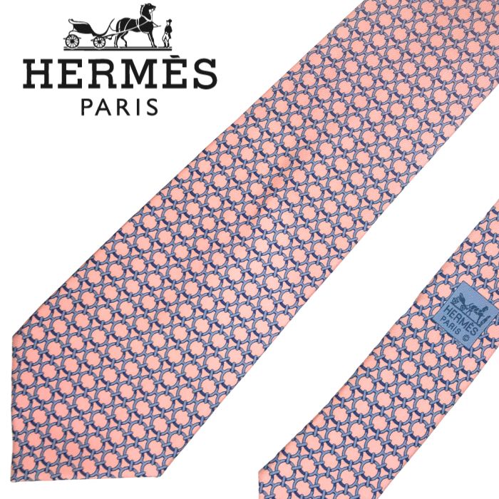 楽天市場】HERMES エルメス ネクタイ シルク100% ピンク 【中古】【k