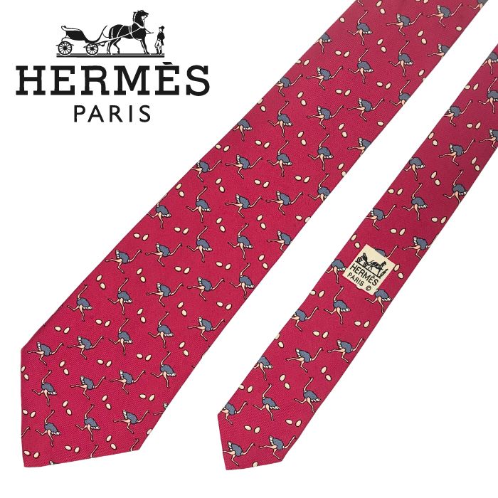 【中古】HERMES エルメス ネクタイ【非常に良い】9cm レッド シルク ブランド r-he-t-e10368627 11,448円