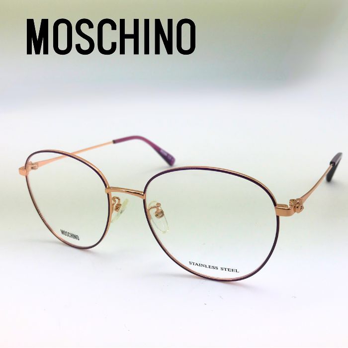 【中古】MOSCHINO モスキーノ メガネ【未使用品】眼鏡 メガネフレーム メンズ レディース ブランド r-mos-e-0540-08|WOODNET 店