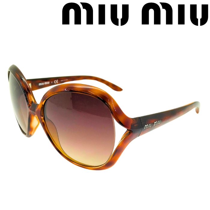 【超美品】miumiu ミュウミュウ　サングラス　ラインストーン MIUMIU ミュウミュウ サングラス ラインストーン ゴールド