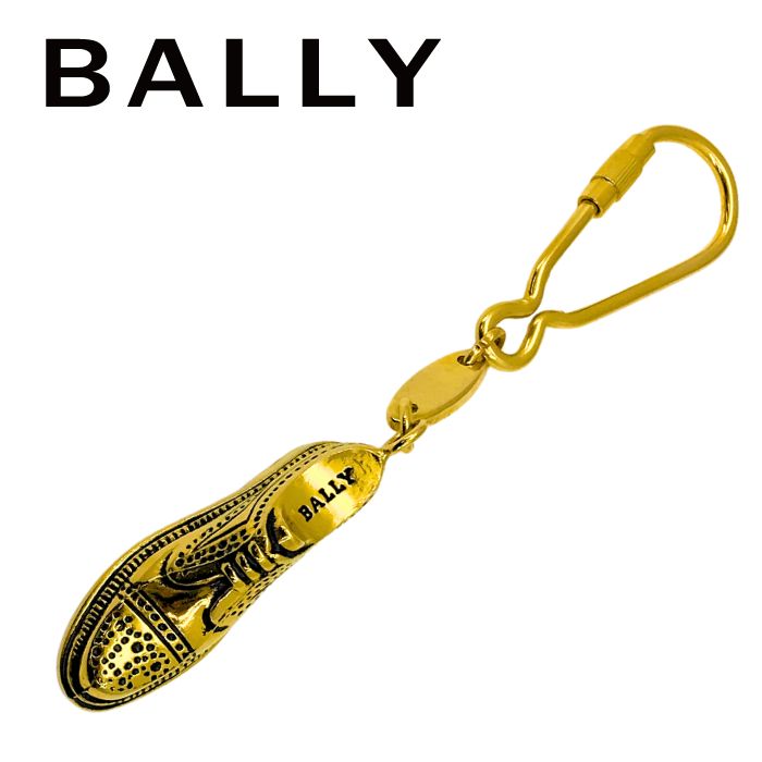 【中古】BALLY バリー キーホルダー【非常に良い】シューズ 靴 キーリング キーケース チャーム ゴールド メンズ レディース ブランド r-ba-k-p250611-07