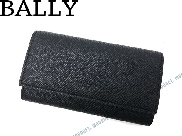 Bally バリー キーケース 型押しレザー ブラック Baltos B 260 キーホルダー ジーンズ キーリング 眼鏡 Tシャツ ブランド メンズ レディース 男性用 女性用 就職祝い 進学祝い ホワイトデー Woodnet 店 プレゼント用ラッピング対応 Since 01 豊富な実績で安心