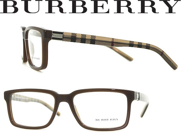 【楽天市場】めがね BURBERRY ブラウン×チェック柄 バーバリー メガネフレーム 眼鏡 0BE-2090-3237 ブランド/メンズ