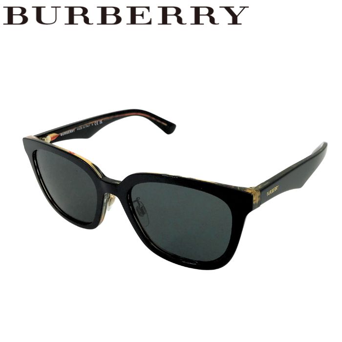 BURBERRY サングラス 黒 プラスチック製 ケース付き アーチ ファセット サングラス (ブラック) | Burberry®公式サイト