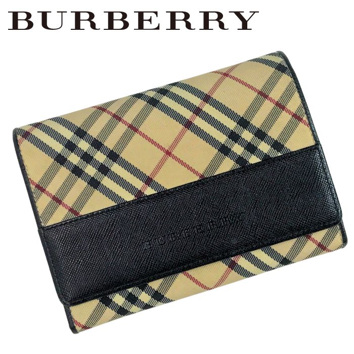 BURBERRY バーバリー FN5501 ノバチェック 二つ折り財布 未使用品 未使用】バーバリー 二つ折り財布 札入 内側ノバチェック
