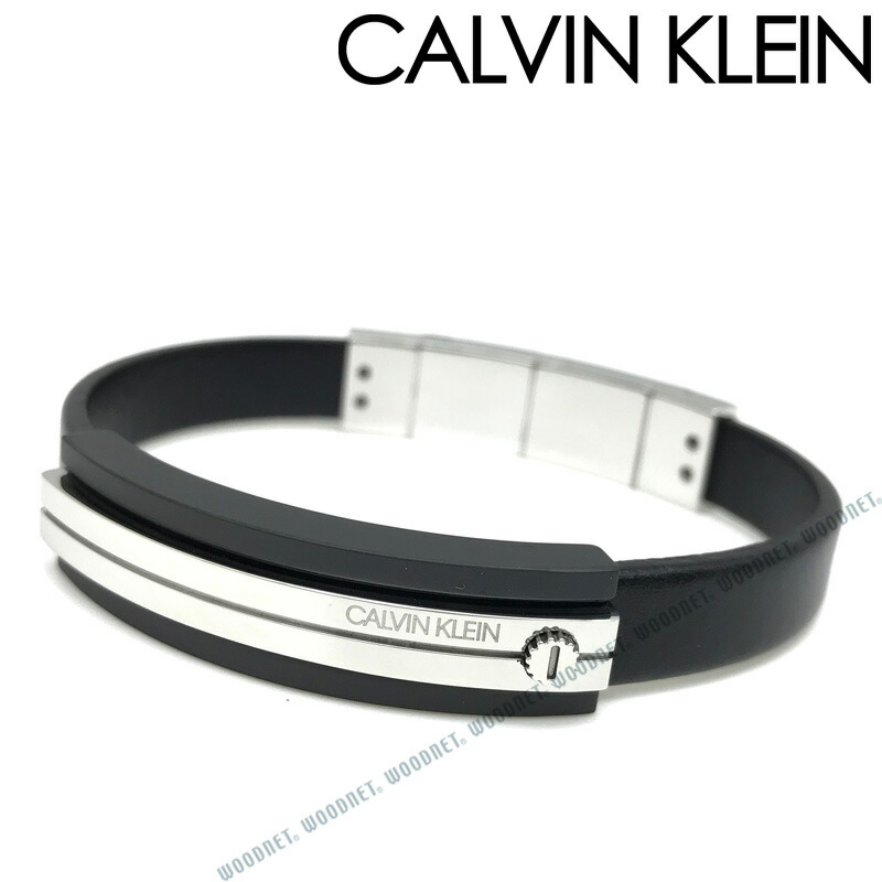 楽天市場 Calvin Klein カルバンクライン メンズ レディース ブラック シルバー ブレスレット Kj8amb ブランド Woodnet 楽天市場店