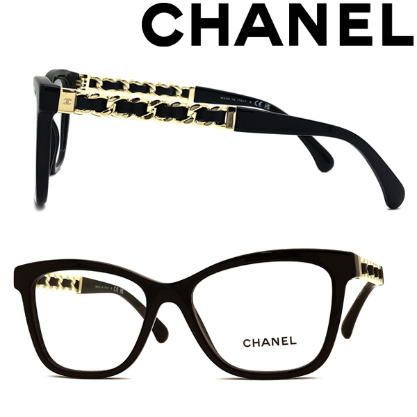 至高 CHANEL メガネフレーム シャネル メンズレディース ブラック 眼鏡