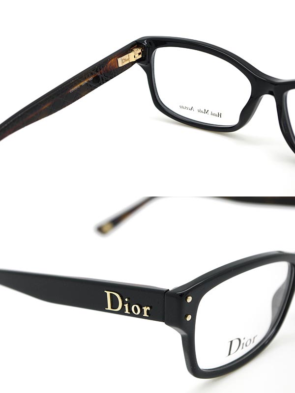 【楽天市場】Christian Dior メガネフレーム ブラック バネ蝶番 クリスチャン・ディオール CD 眼鏡 めがね CRD