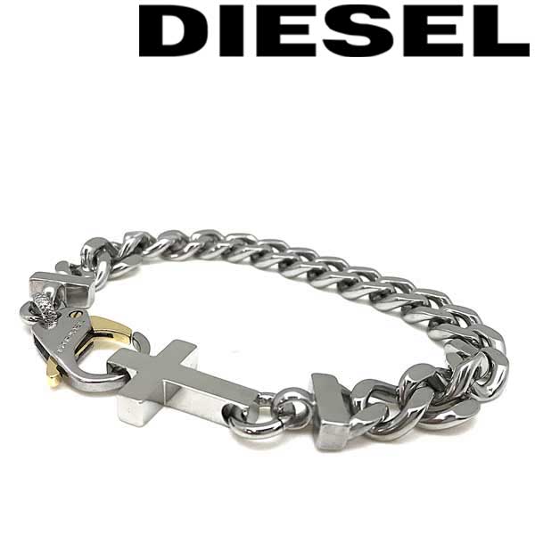 楽天市場 Diesel ブレスレット ディーゼル メンズ レディース シルバー クロス ブレスレット Dx ブランド Woodnet 楽天市場店