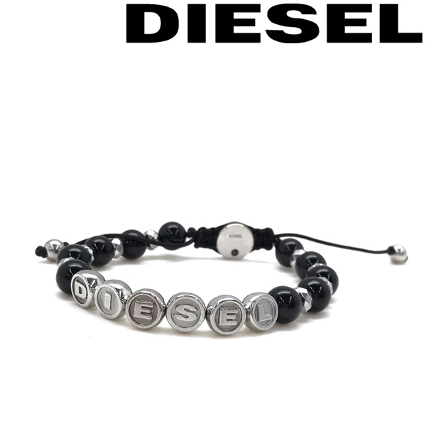 Diesel ブレスレット ブランドジュエリー アクセサリー ディーゼル ブランド ブラック シルバー Diesel メンズ レディース ディーゼル Dx