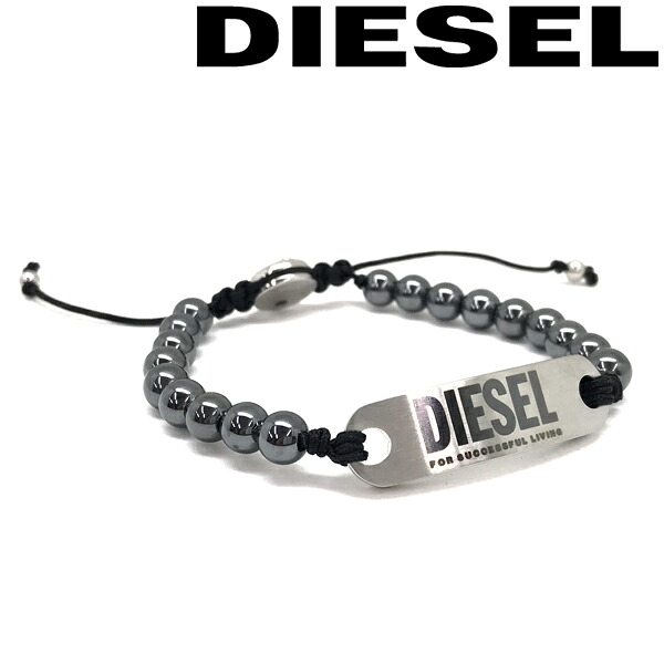 DIESEL ブレスレット ディーゼル メンズ&レディース ガンメタル ロゴ DX1359040 ブランド