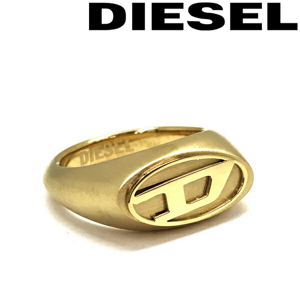 新品　タグ付き　ディーゼル　指輪　リング　ゴールド　ロゴ 楽天市場】DIESEL ディーゼル 指輪メンズ レディース オーバルD