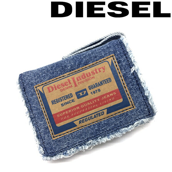 Diesel デニム レザー 二つ折り財布 楽天市場】DIESEL ディーゼル デニムプリント レザー二つ折り