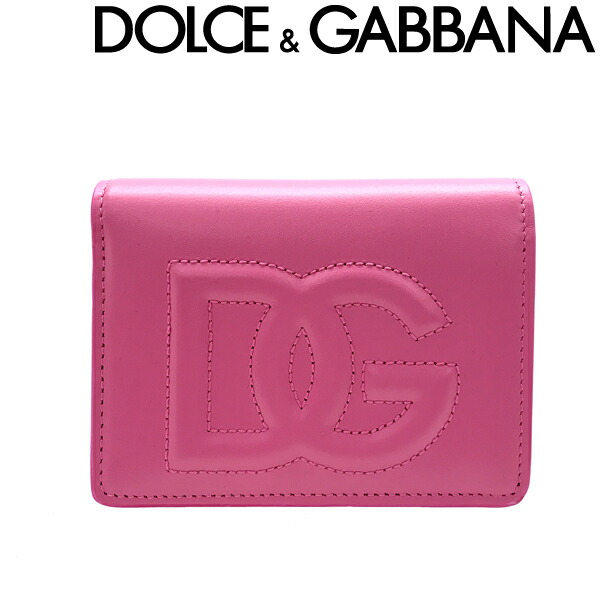 楽天市場】DOLCE&GABBANA 三つ折り財布 ドルチェ＆ガッバーナ レディース 型押しレザー ロゴ ピンク BI0770-A1001-80424  ブランド : WOODNET 楽天市場店