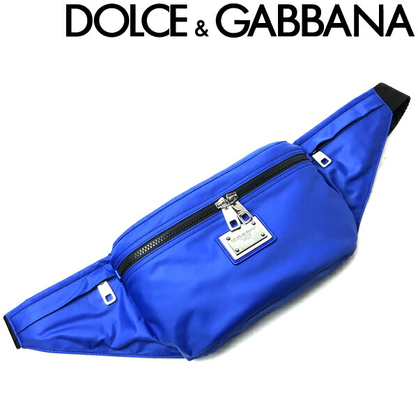 DOLCE\u0026GABBANA 胴締め御徒面子【店卸し資産取り計らう特価】 ドルチェ＆ガッバーナ メンズ\u0026レディース ナイロン 上半身御徒面子 ウェストポーチ ウェストバッグ 青色 BM2194-AG186-89903 ブランド名