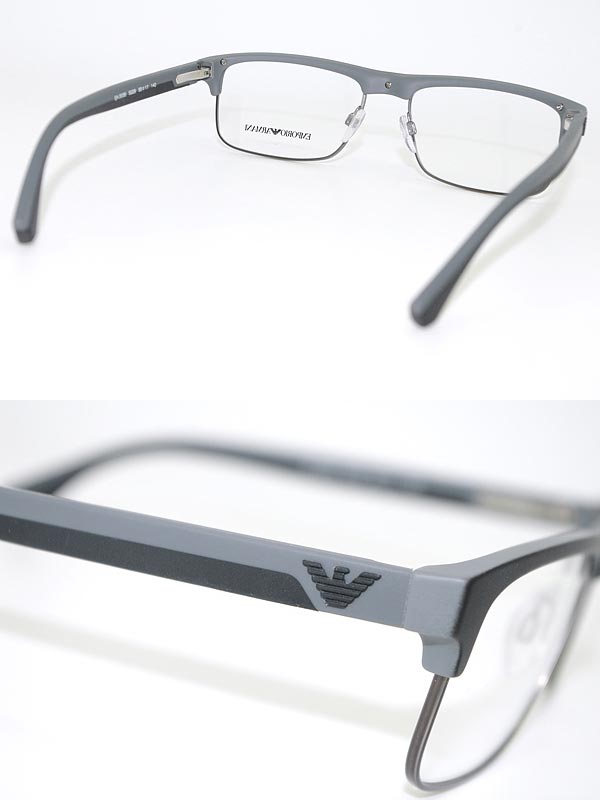 【楽天市場】眼鏡 EMPORIO ARMANI マットブラック サーモント型 エンポリオアルマーニ メガネフレーム めがね EA-3035